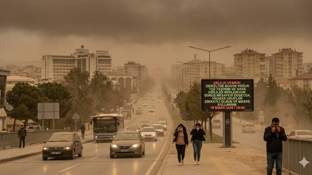Denizli İçin Toz Taşınımı Uyarısı