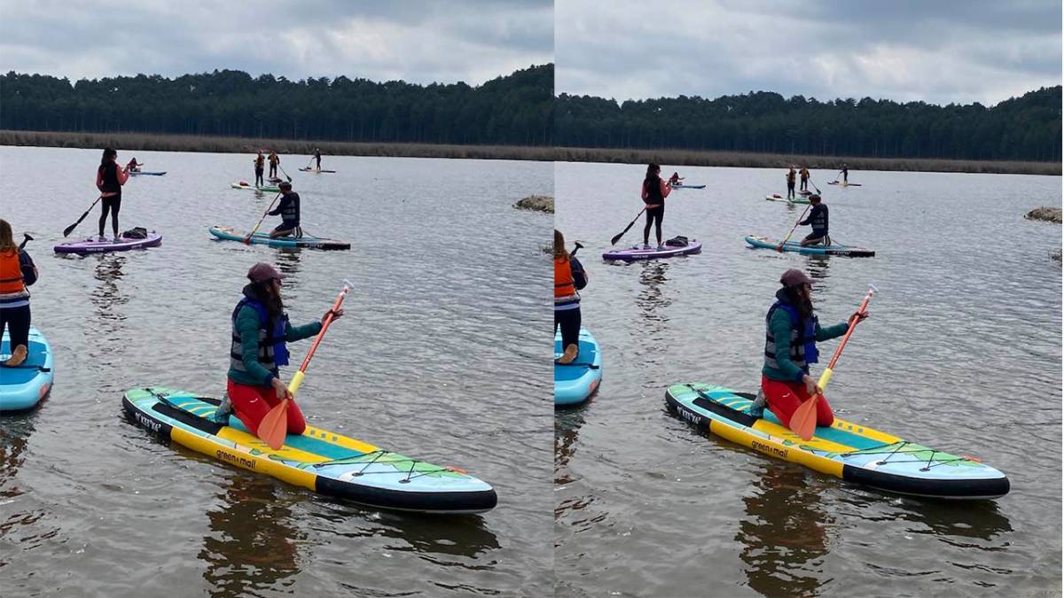 Buldan Yayla Gölü'nde kano keyfi