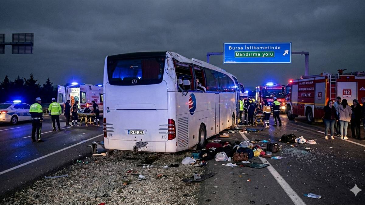 Yolcu Otobüsü Devrildi 3 Kişi Yaşamını Yitirdi