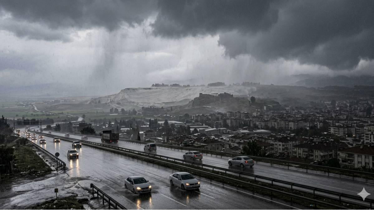 Denizli İçin Turuncu Alarm Saat Verilerek Uyarıldı