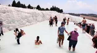 Pamukkale'de kısa bir gezinti
